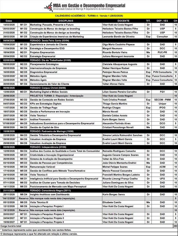 Calendário Acadêmico - MBA UEM - Turma 4 (2026) - v1.jpeg
